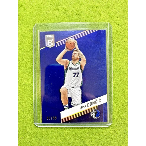 Luka Doncic BLUE #/99 ELITE SP CARD JERSEY #77 MAVERICKS 2022 Elite MAKE A OFFER