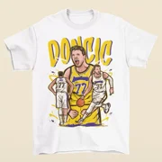 Luka Doncic Cartoon Style Los Angeles Basketball T-Shirt