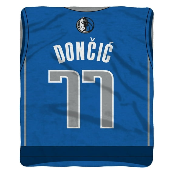 Sleep Squad Dallas Mavericks Luka Doncic 60” x 80” Raschel Plush Blanket