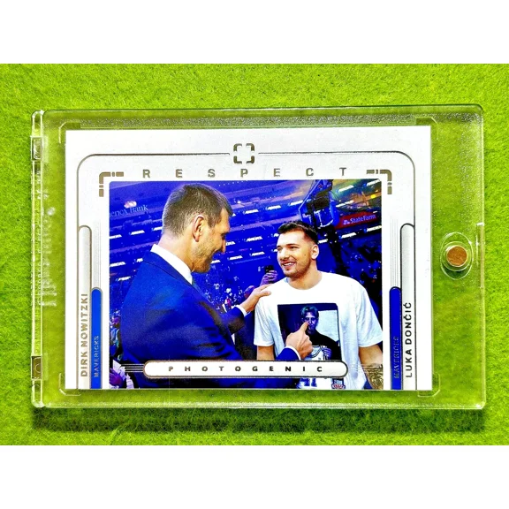 Luka Doncic PHOTOGENIC Dirk Nowitzki MAVERICKS SP 2022 Panini Photogenic RESPECT