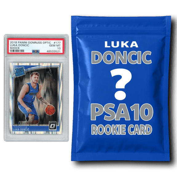 Luka Doncic PSA 10 Graded Rookie Basketball Card Mystery Pack
