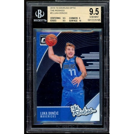 Luka Doncic Rookie 2018-19 Donruss Optic The Rookies #3 BGS 9.5 (9.5 9 9.5 10)