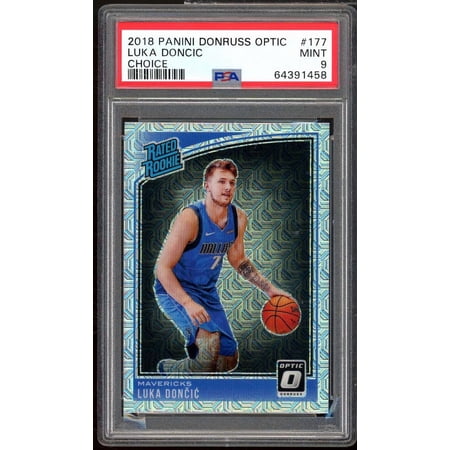 Luka Doncic Rookie Card 2018-19 Panini Donruss Optic Choice #177 PSA 9