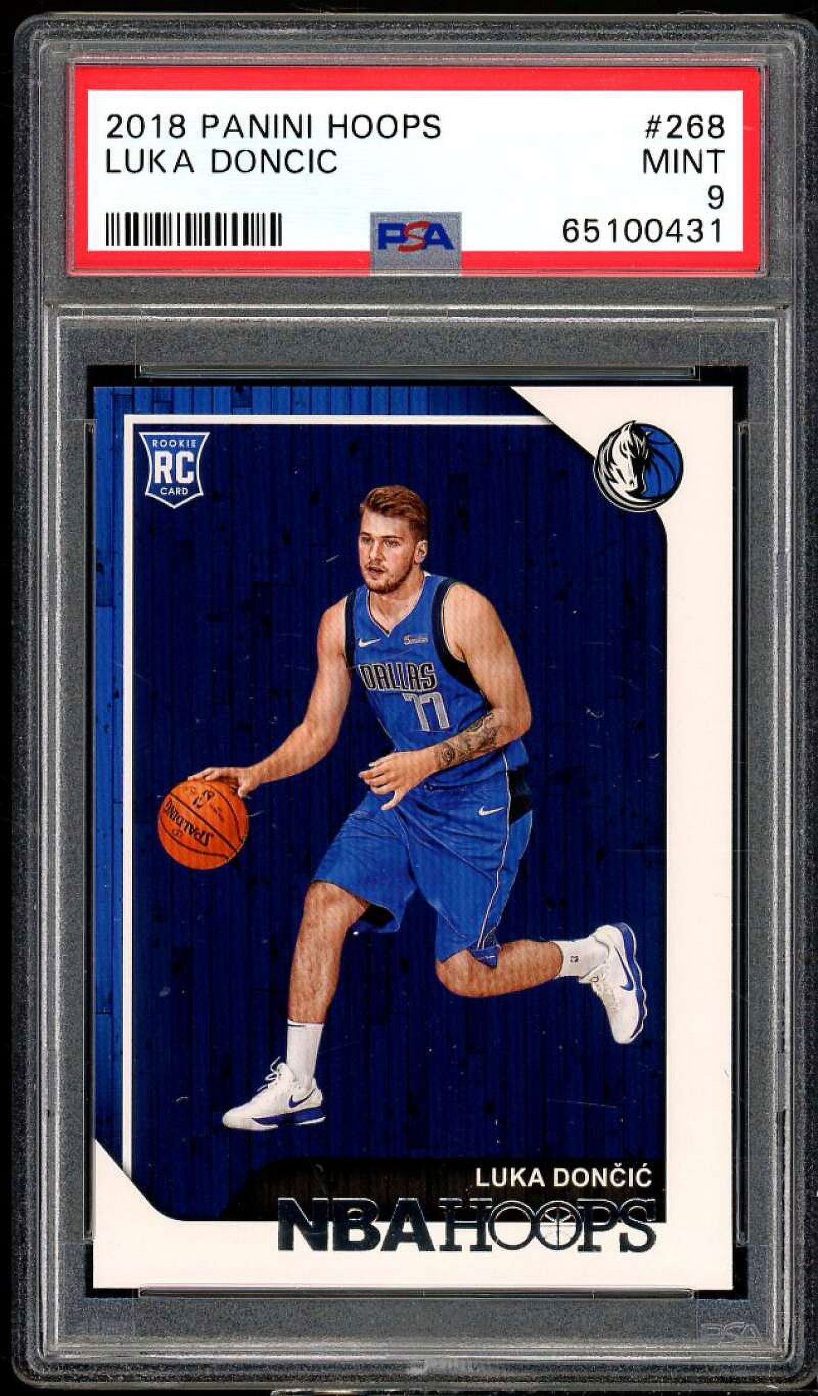 その他 LUKA DONCIC STATUS RC 2018 PSA9 Luka Doncic Rookie Card 2018-19 Panini Hoops #268 PSA 9