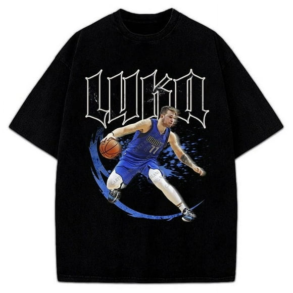 Luka Doncic Shirt Daddy Luka Magic Step back Dallas Custom Design Graphic T-Shirt