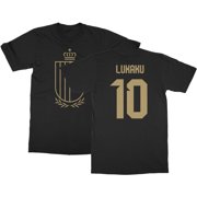 Lukaku 10 Jersey Style – Belgium Soccer Cup Fan Unisex T-Shirt (Black, Small)