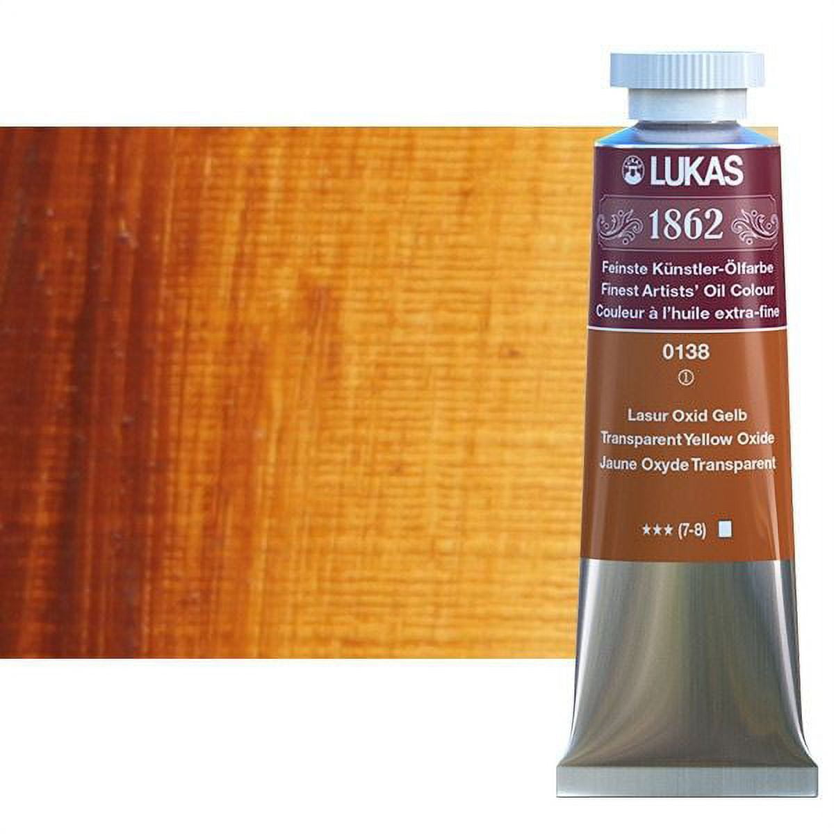 Lukas 1862 Professional Artist Oil Paint - Fast-Drying, Non-Yellowing,  Highly Pigmented Oil Paint, Titanium White, 37 mL - 2 Pack 