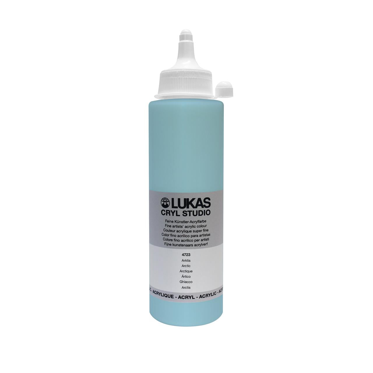 Lukas CRYL Studio Artist Acrylic Paint, Arctic, 250 ml Bottle - High Pigment Acrylic Paints for Canvas Painting, Large Scale Works - Medium-Viscosity, Water-Mixable, Fast Drying