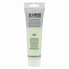 Lukas CRYL Studio Artist Acrylic Paint - Fast Drying Medium-Viscosity Acrylic Paint for Canvas, Artists, Projects, & More! - [Glow in the Dark - 125 ml Tube]