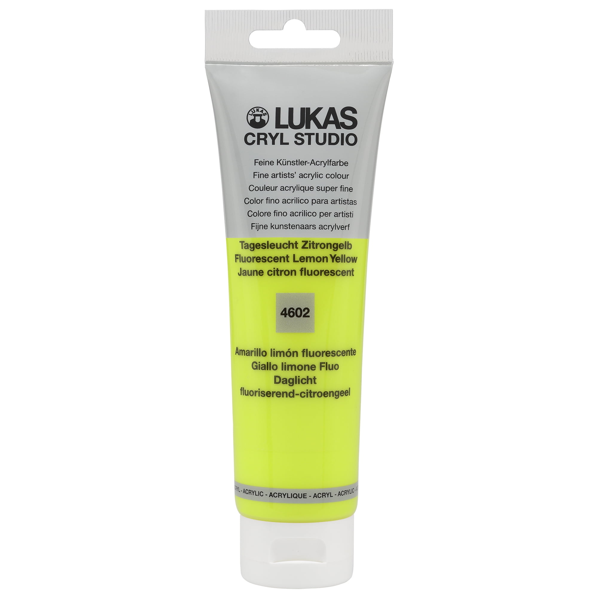 Lukas Cryl Studio Plastic Bottle Tinta acrílica Lemon Yellow (Primary) 500 ml 1 un