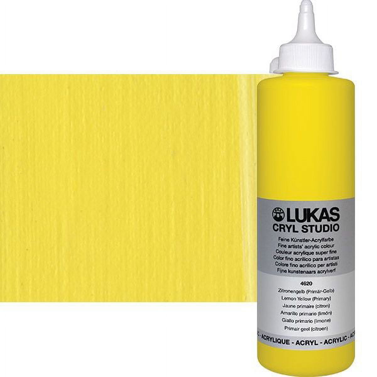 Lukas Cryl Studio Acrylfarbe – 125 Ml Premium-Qualität | Kadmiumgelb, Lichtecht & Hoch Deckend