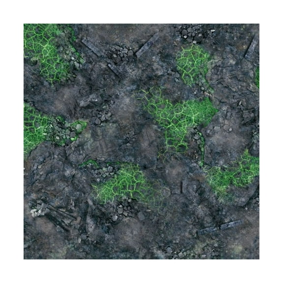 Lukas Schmidt Playmats 48" x 48" Playmat - Green Blight Battlefield (Rubber) New