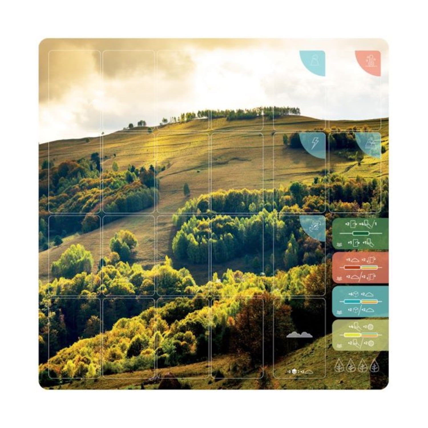 Lukas Schmidt Playmats Earth - Player Board - Glade/Meadow (Neoprene) - 15" x 15" New