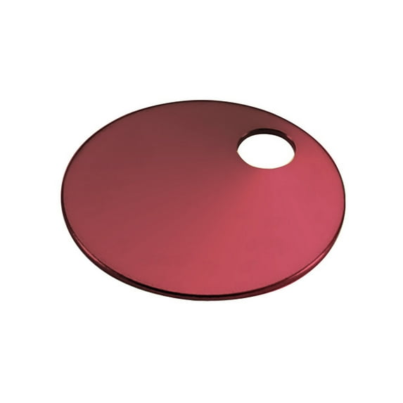 Lukcy Line 25670 Red 1 1/4" Aluminum Tag, 100/Bx