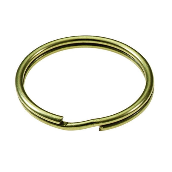 Lukcy Line 77400 1" Split Ring Brass Plated, 100/Box