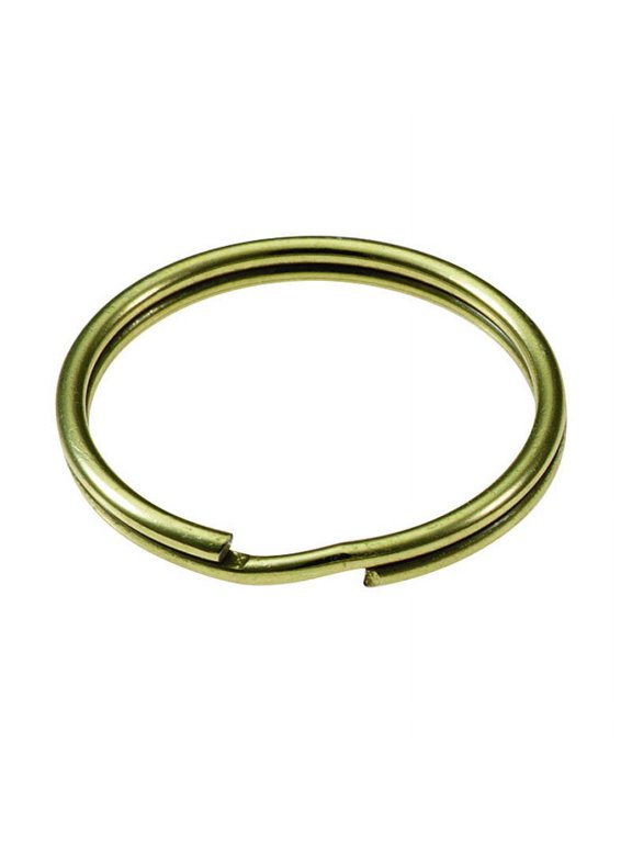 Lukcy Line 77400 1" Split Ring Brass Plated, 100/Box