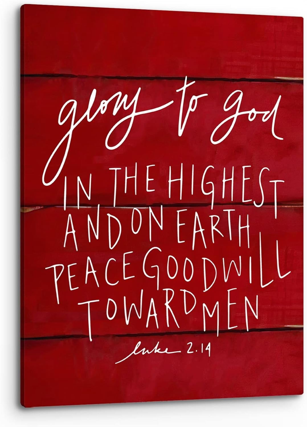 Luke 2.14 Glory To God In The Highest Xmas Christmas Wall Art,Christian