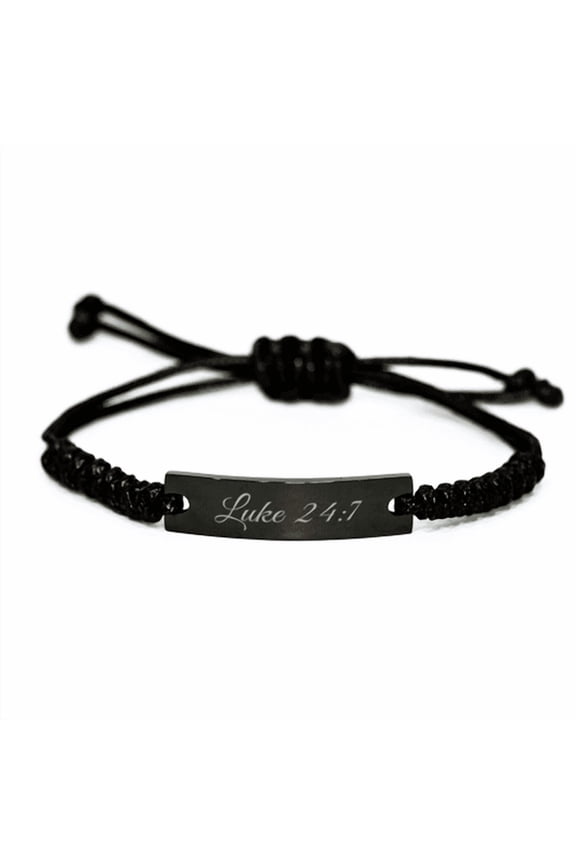 Luke 24 7 Bracelet Luke 24:7 Gift Bible Verse Jewelry Stainless Steel Easter