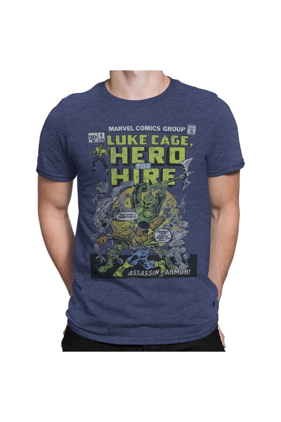 Mens T-Shirt  - Hero For Hire Comic Cover Issue 6 Image (Large)