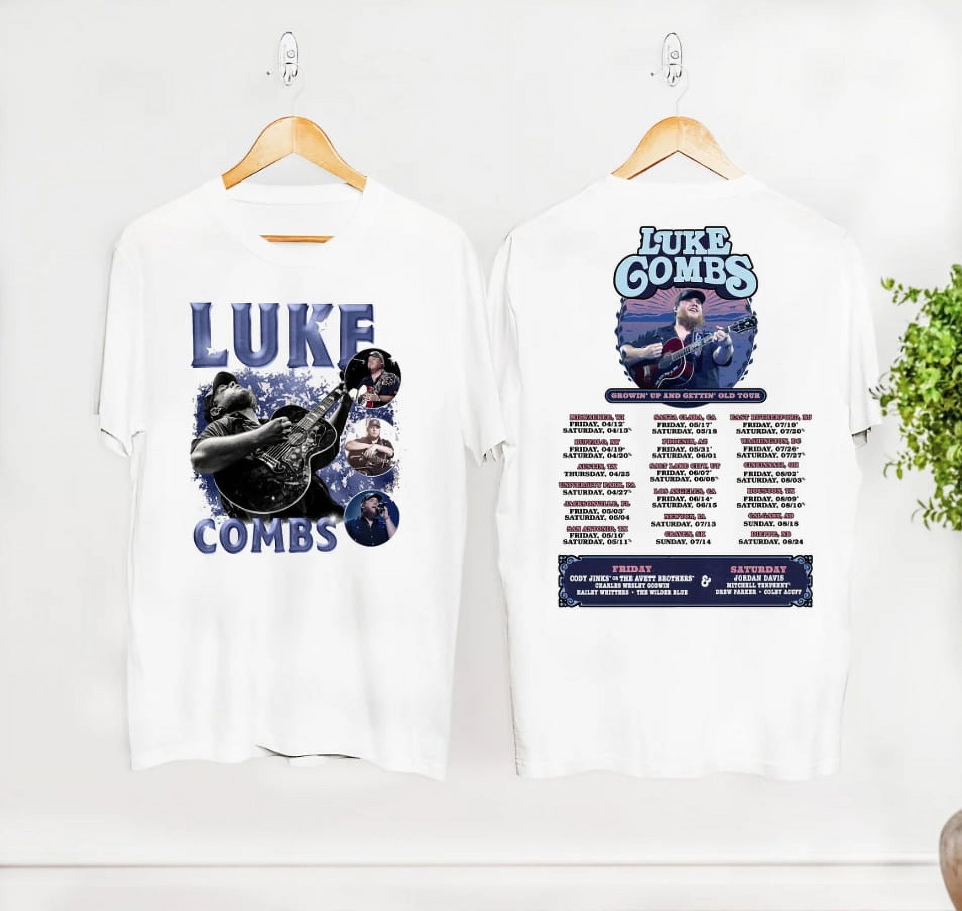 Luke Combs 2024 Tour Growing Up and Getting Old TShirt