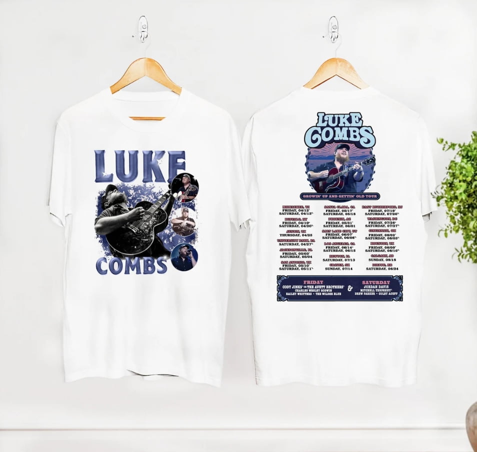 Luke Combs 2024 Tour Growing Up and Getting Old TShirt