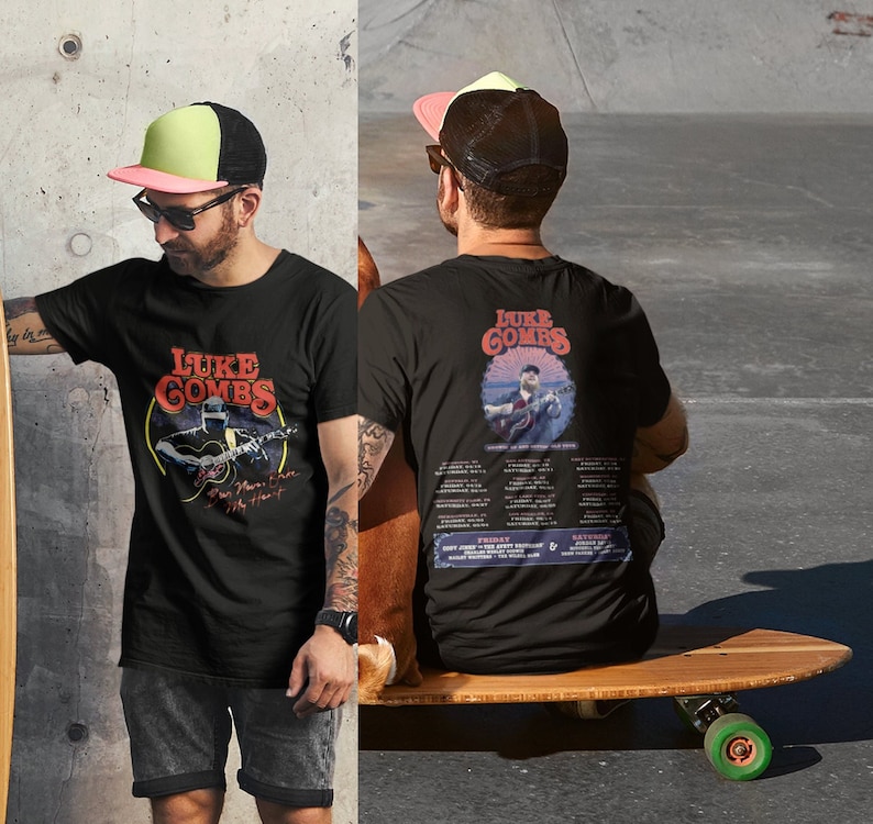 Luke Combs 2024 Tour Growing Up and Getting Old Unisex TShirt, Luke