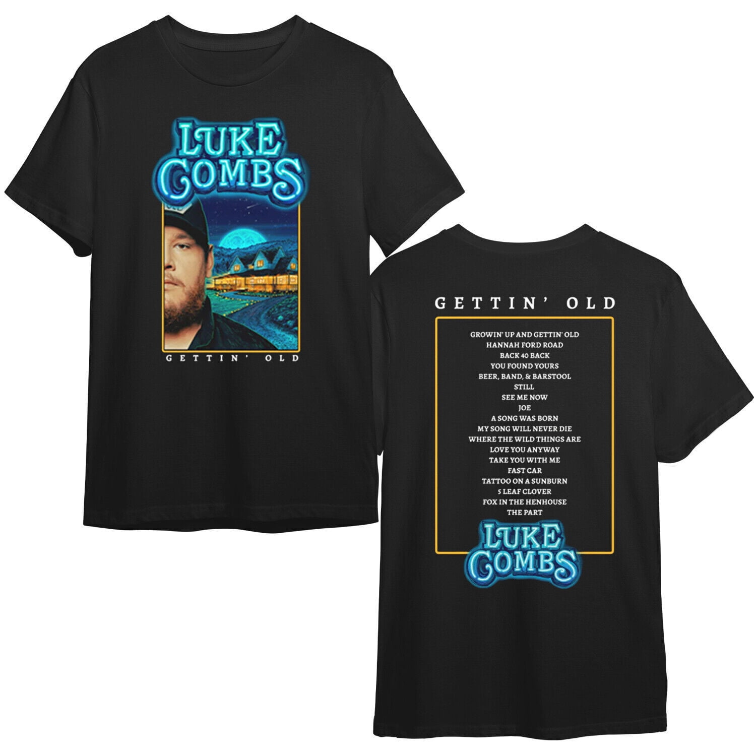 Luke Combs Growin’ Up and Gettin’ Old Tour 2024 TShirt, Luke Combs New