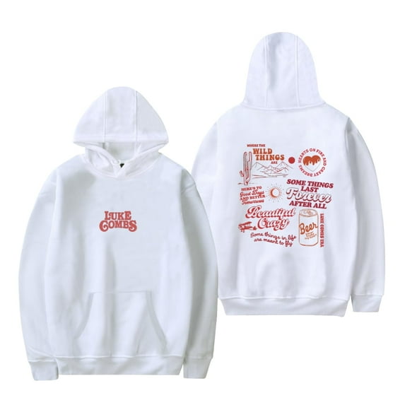 Luke Combs Lyric Print Hoodie Women Men Long Sleeve Fashion Casual Sweatshirt