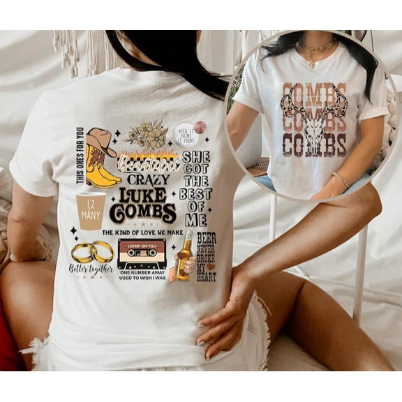 Luke Combs Merch 2026 Shirt Unisex Tops Vintage Tee Jersey Outdoor Tee Fashion y2k Top