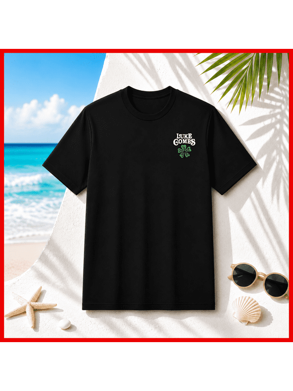 Luke Combs Merch 5 Leaf Clover Country Music Singer Fan Unisex T-Shirt V10783, S-5XL