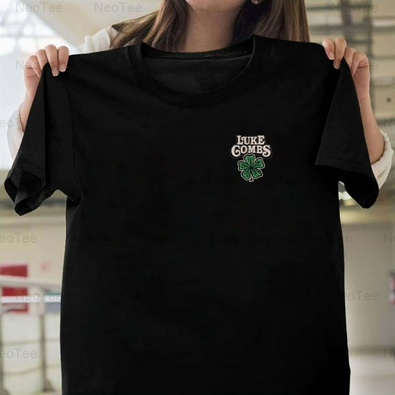 Luke Combs Merch 5 Leaf Clover Country Music Singer Songwriter Fan Tee T-Shirt Unisex, up to 5XL