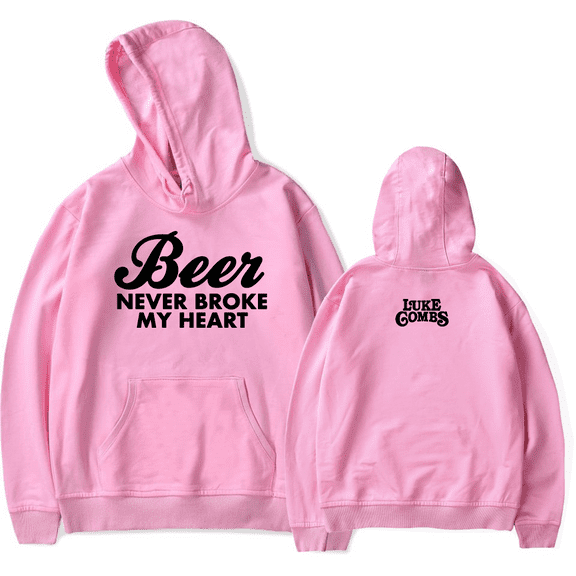 Luke Combs Merch Hoodie Beer Never Broke My Heart Sweatshirt Men Women Pullovers