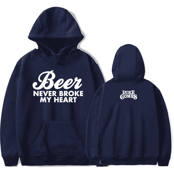 Luke Combs Merch Hoodie Beer Never Broke My Heart Sweatshirt Men Women Pullovers