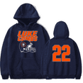 thumbnail image 1 of Luke Combs Merch Hoodie Number 22 Football Jersey Hoodies Long Sleeve Pullovers, 1 of 2