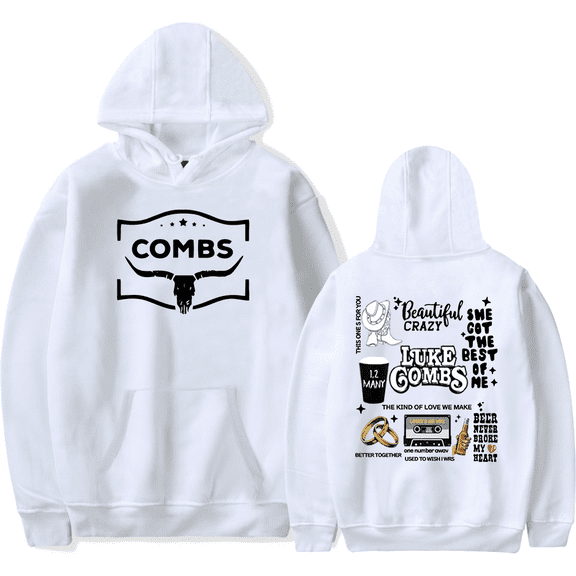 Luke Combs Merch Hoodie The Kind Of Love We Make Tour Long Sleeve Country Music Pullovers