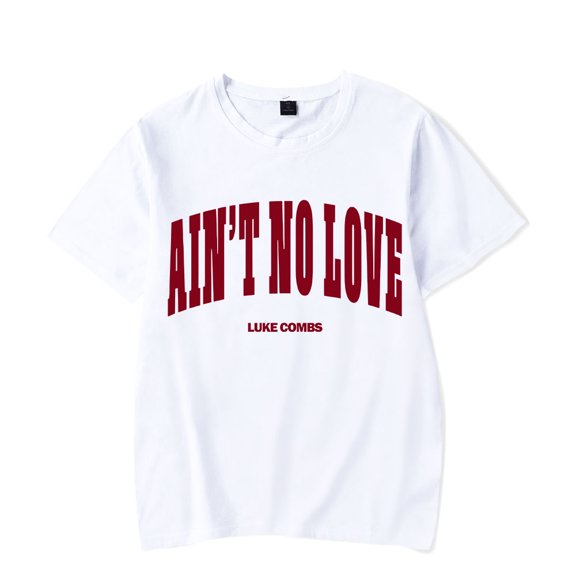 Luke Combs Merch T-Shirt Ain't No Love Crewneck Top T Shirts Women Men Country Music Top Tees