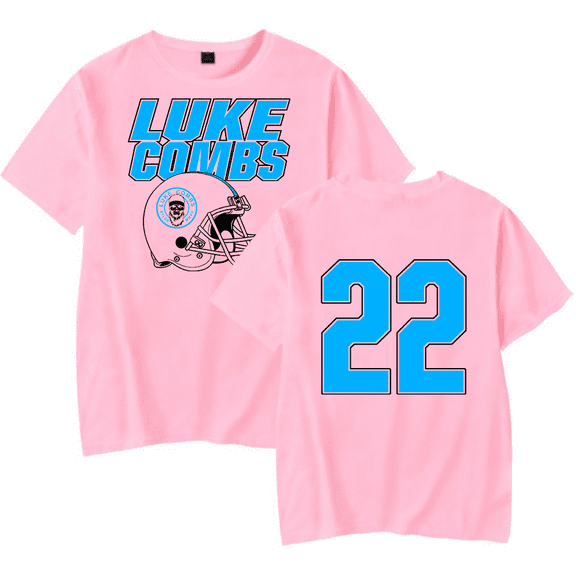 Luke Combs Merch T-Shirt Number 22 Football Jersey Crewneck Top T Shirts Women Men Country Music Top Tee
