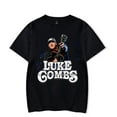 thumbnail image 1 of Luke Combs Merch T-Shirt Photo Printed Crewneck Top T Shirts Women Men Country Music Top Tees, 1 of 5