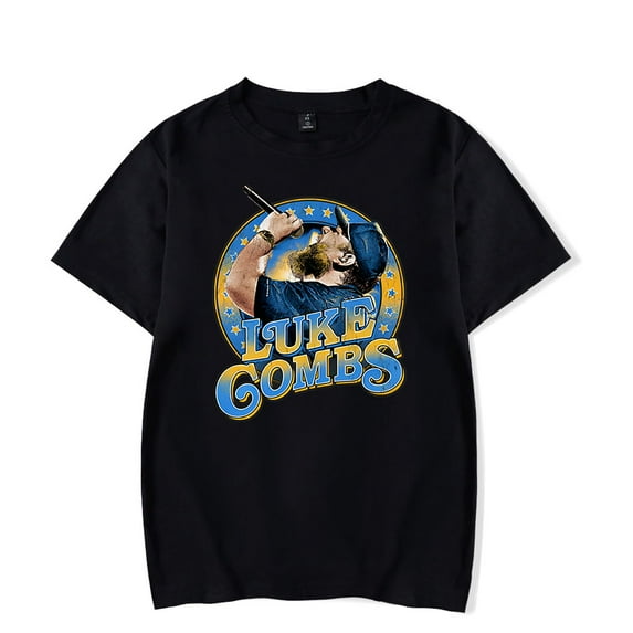 Luke Combs Merch T-Shirt Vintage Graphic Printed Crewneck Top T Shirts Women Men Top Tees