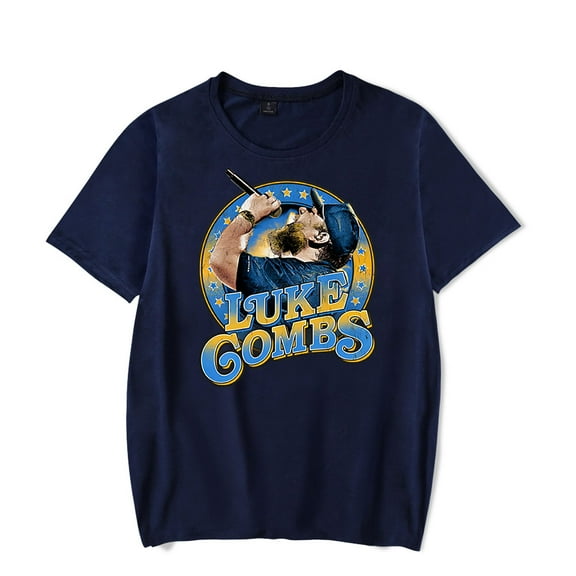 Luke Combs Merch T-Shirt Vintage Graphic Printed Crewneck Top T Shirts Women Men Top Tees