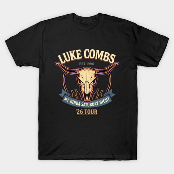 Luke Combs My Kinda Saturday Night Tour 2026 T-Shirt Sizes S-5Xl GooGate