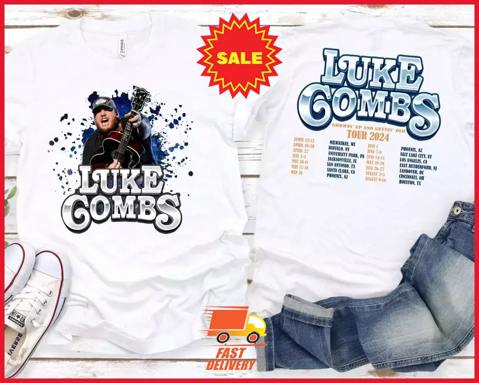Luke Combs T Shirt, Luke Combs 2024 Tour Tshirt S5xl Pvb273