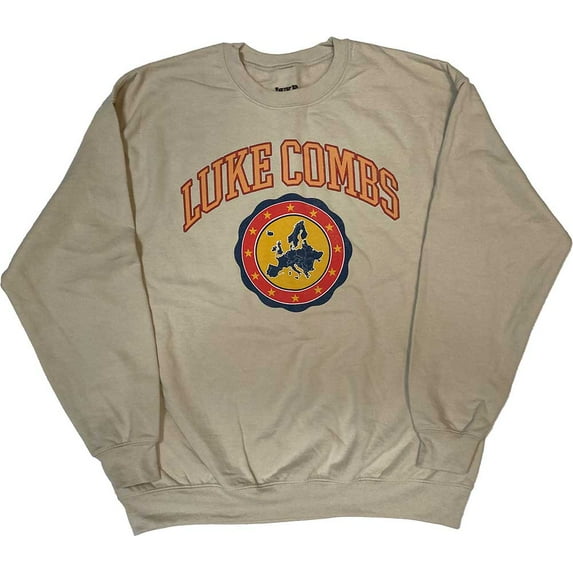 Luke Combs Unisex Sweatshirt: Tour '23 Europe Map (Ex-Tour)