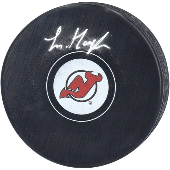 Luke Hughes New Jersey Devils Autographed Hockey Puck - Fanatics Authentic Certified