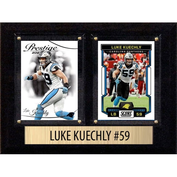 Luke Kuechly Score Donruss 2025 2024 2023 2 Card 6" x 8" Plaque Carolina Panthers