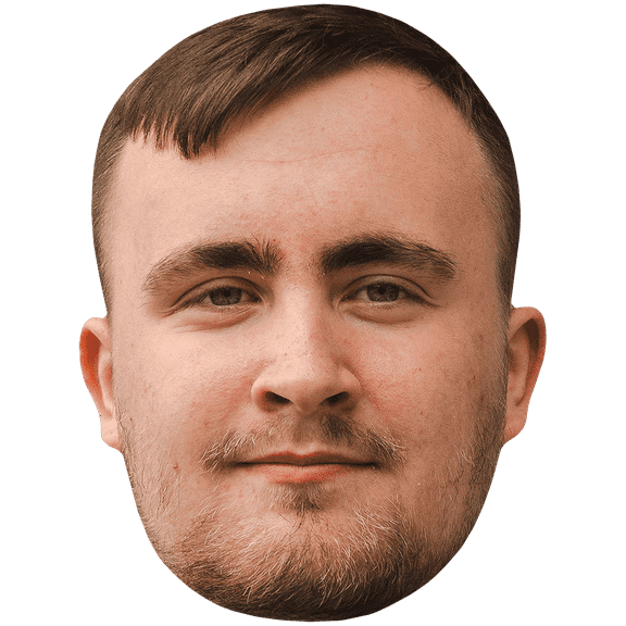 Luke Littler (Smile) Flat Cardboard Face