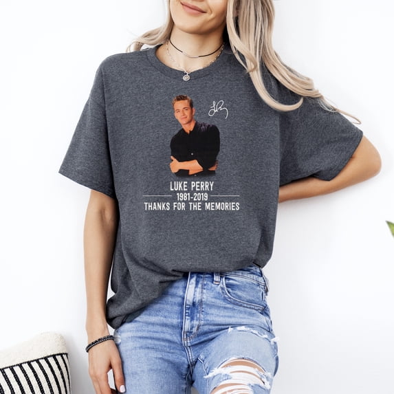 Luke Perry Thanks For The Memories 90210 Riverdale Actor T-Shirt, for men & women, up to size 5XL