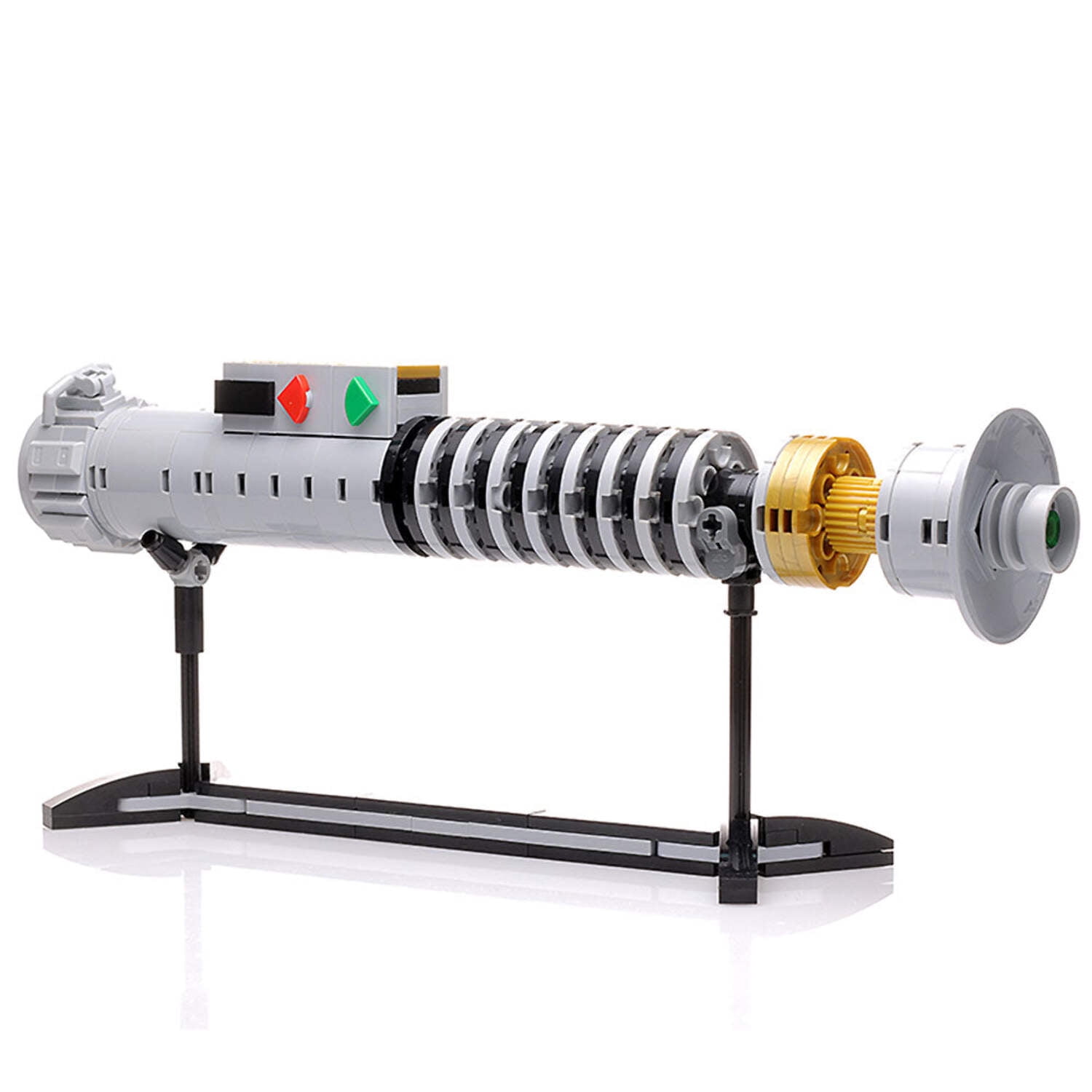 Luke Skywalker Return of the Jedi Lightsaber w Stand Custom MOC made with LEGO bricks Walmart