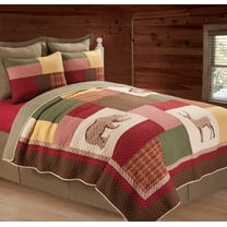 Luke Twin Quilt Lodge Cabin Themed Bedding Bedspread Coverlet