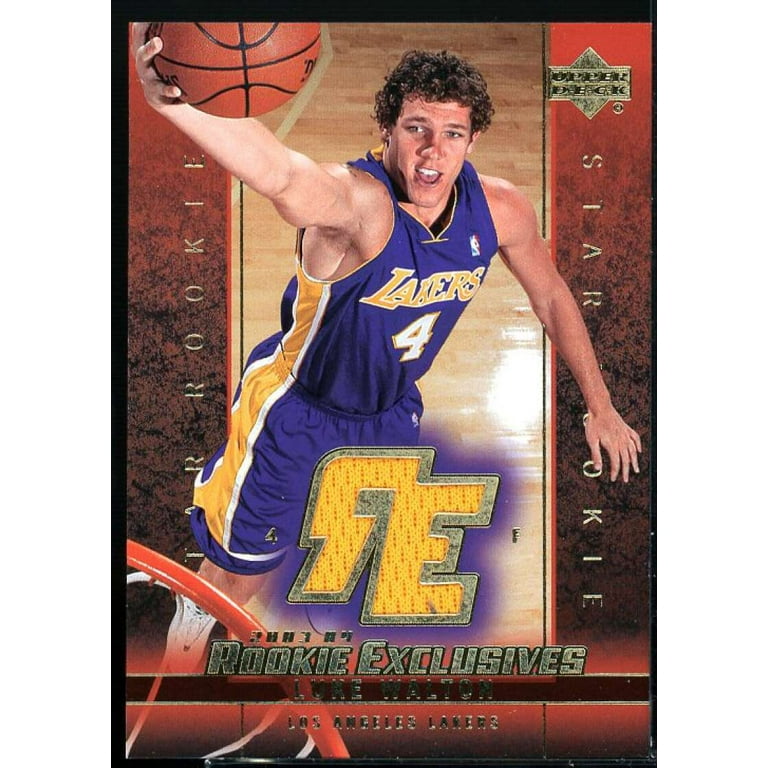 Luke Walton Card 2003 04 Upper Deck Rookie Exclusives Jerseys J27